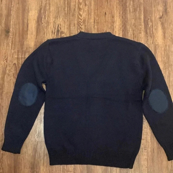 Eddie Bauer Navy Blue School Cardigan Sweater Large Size 14/16. NWT - Picture 2 of 7